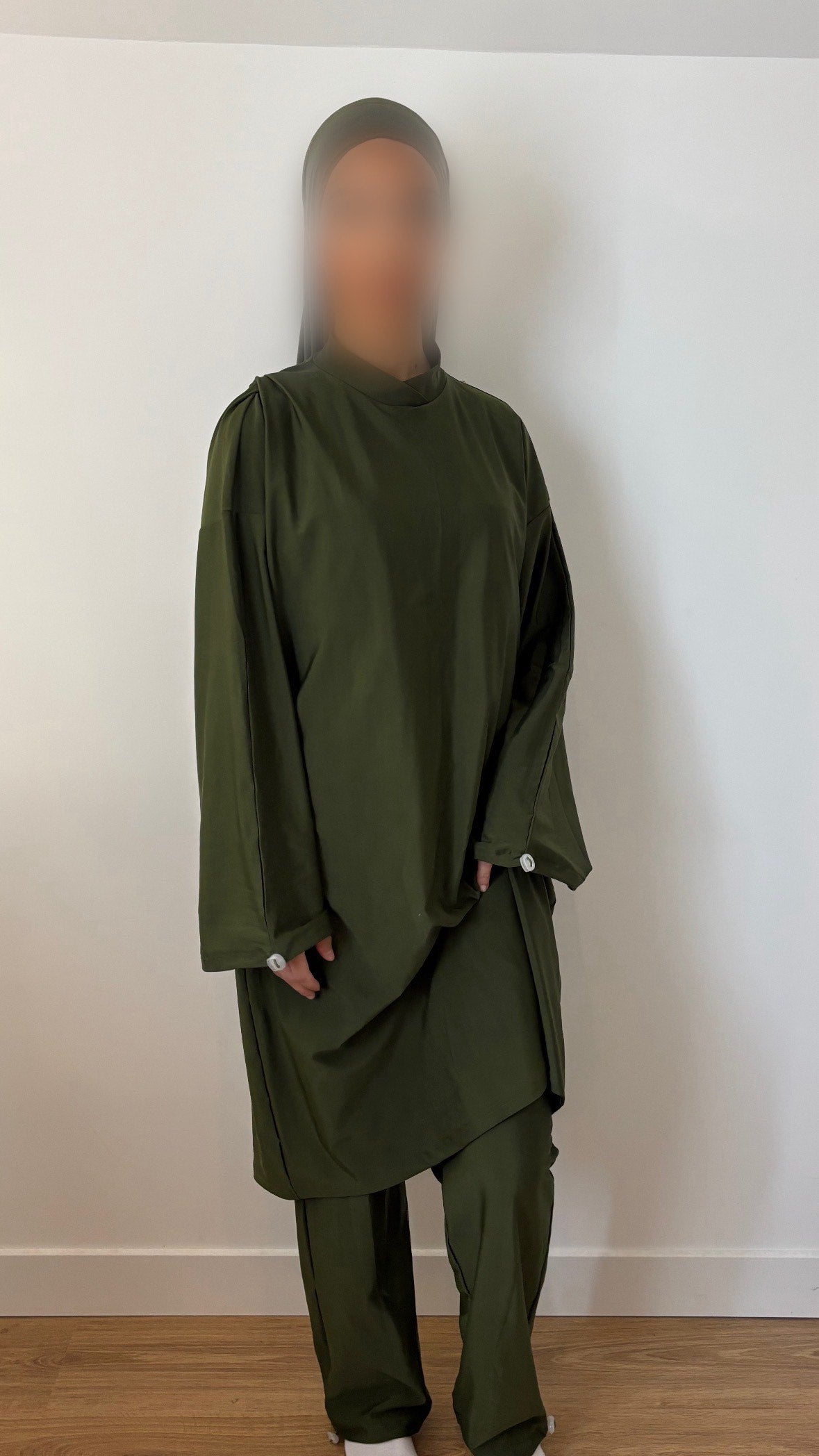 Burkini ample vert kaki