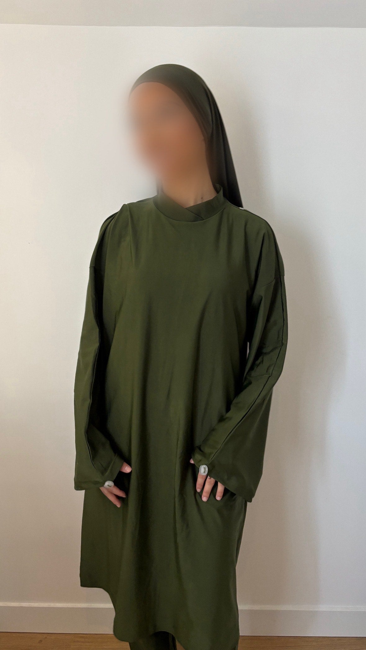 Burkini ample vert kaki