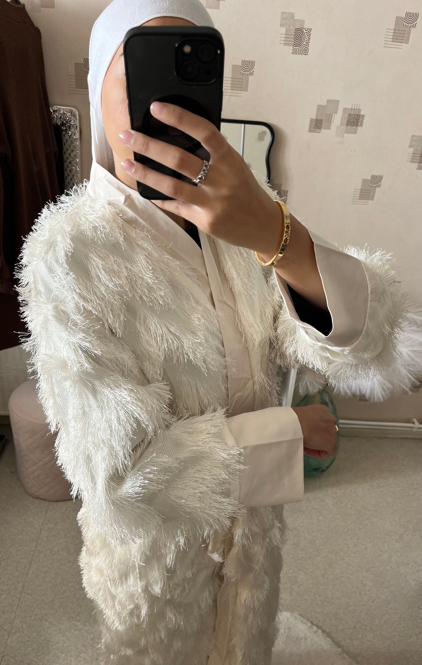 Kimono froufrou blanc