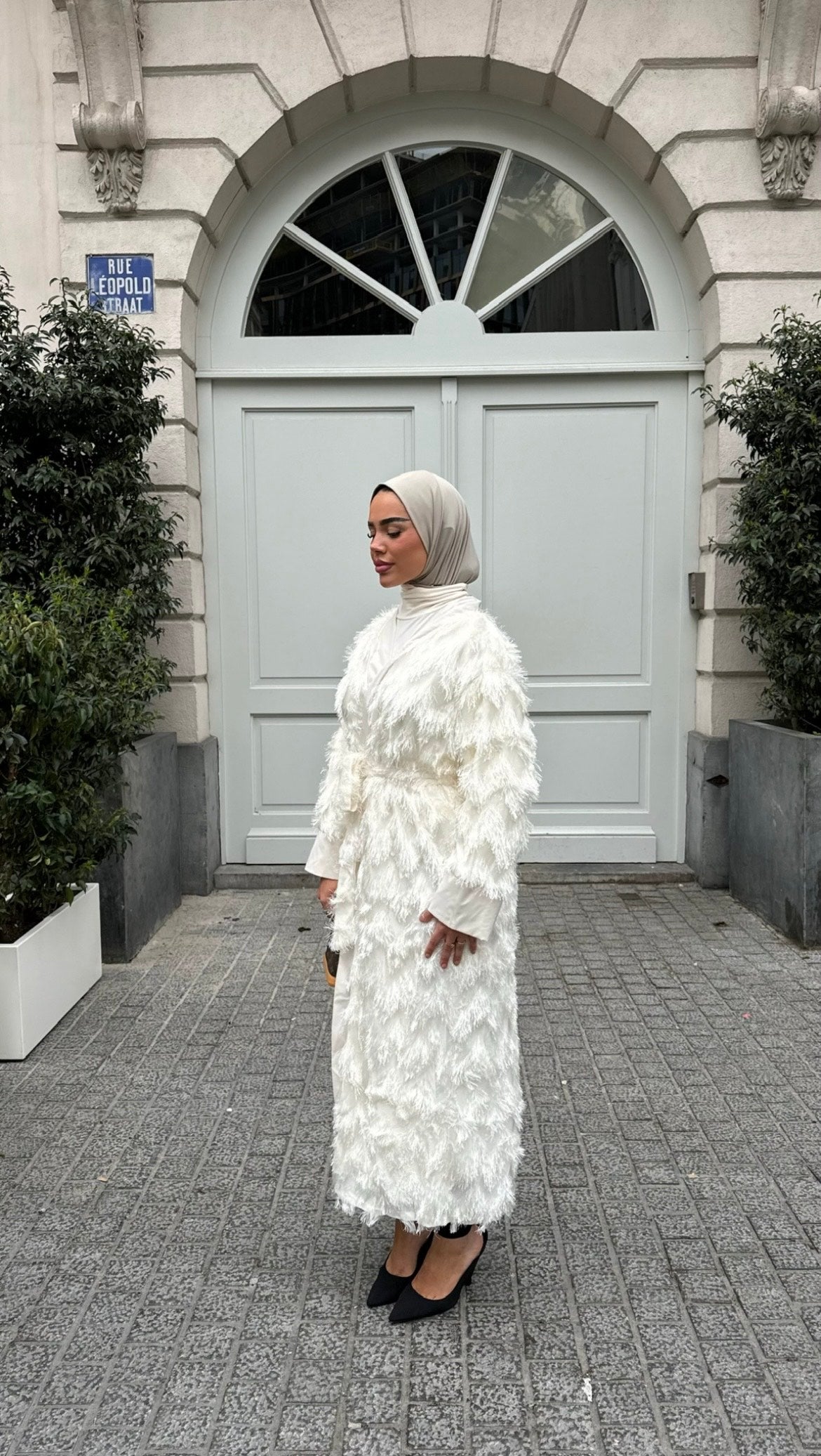 Kimono froufrou blanc
