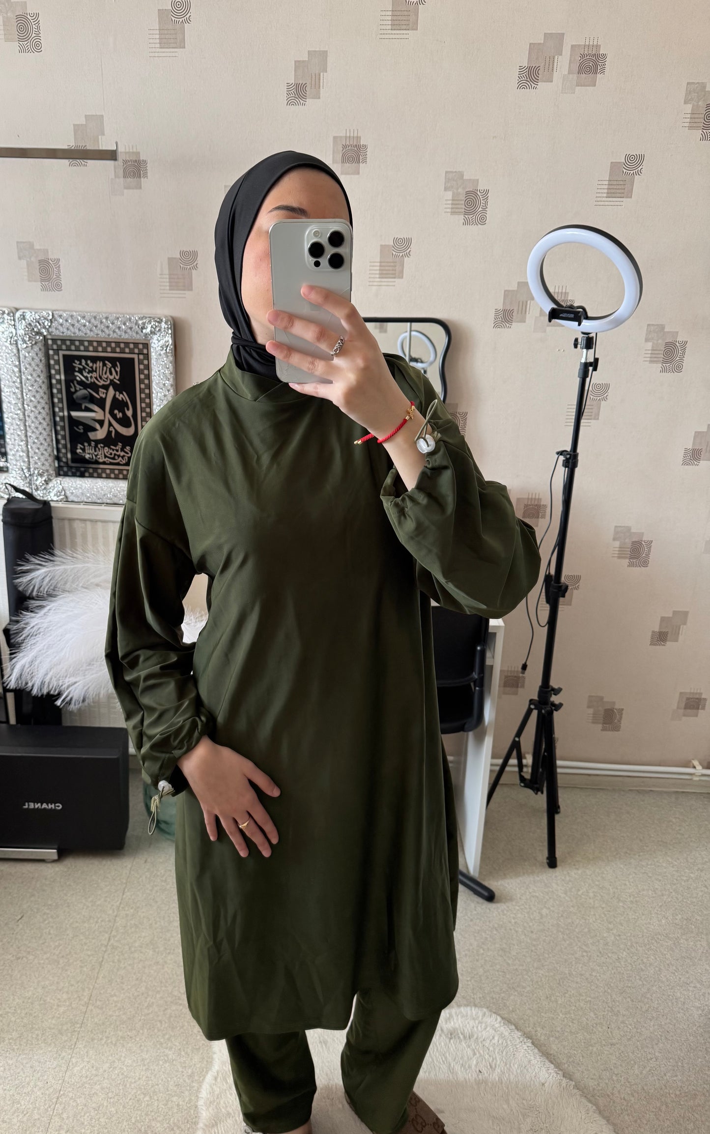 BURKINI AMPLE VERT KAKI