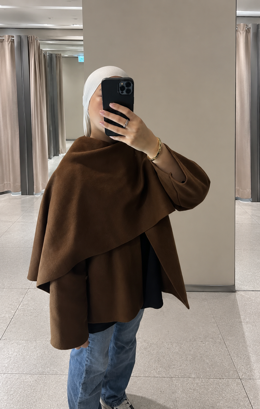 VESTE À CAPE