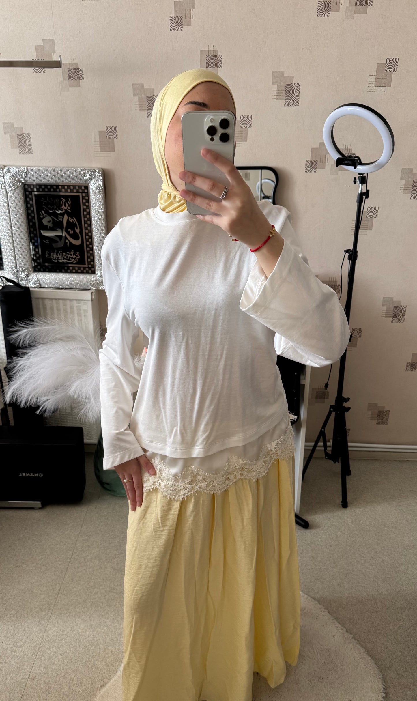 JUPE LONGUE FLUIDE JAUNE