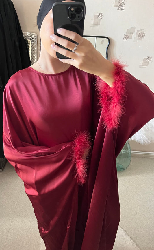 Robe à plumes