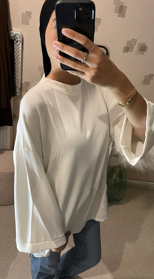 T-shirt oversize blanc