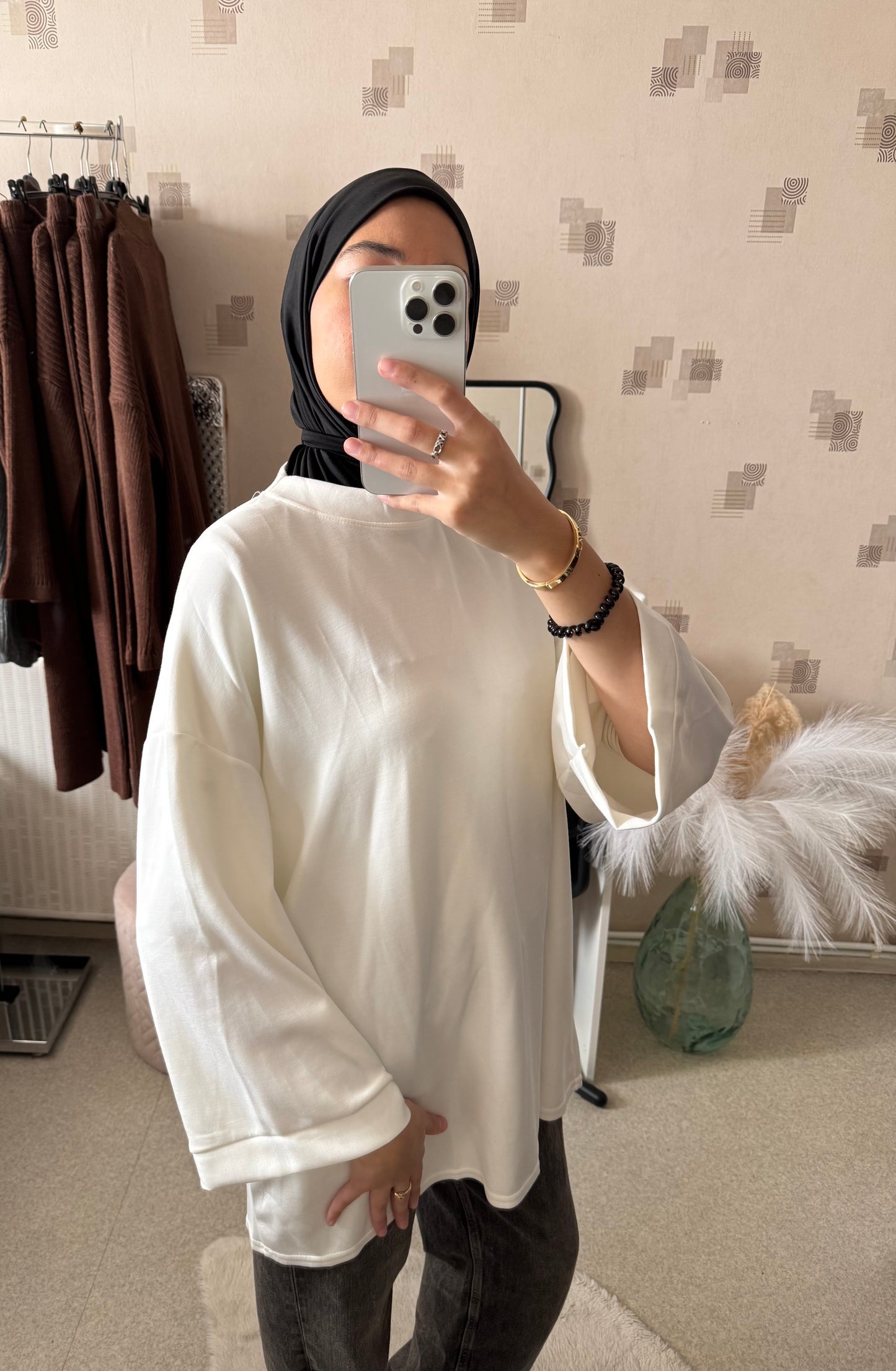 T-shirt oversize blanc