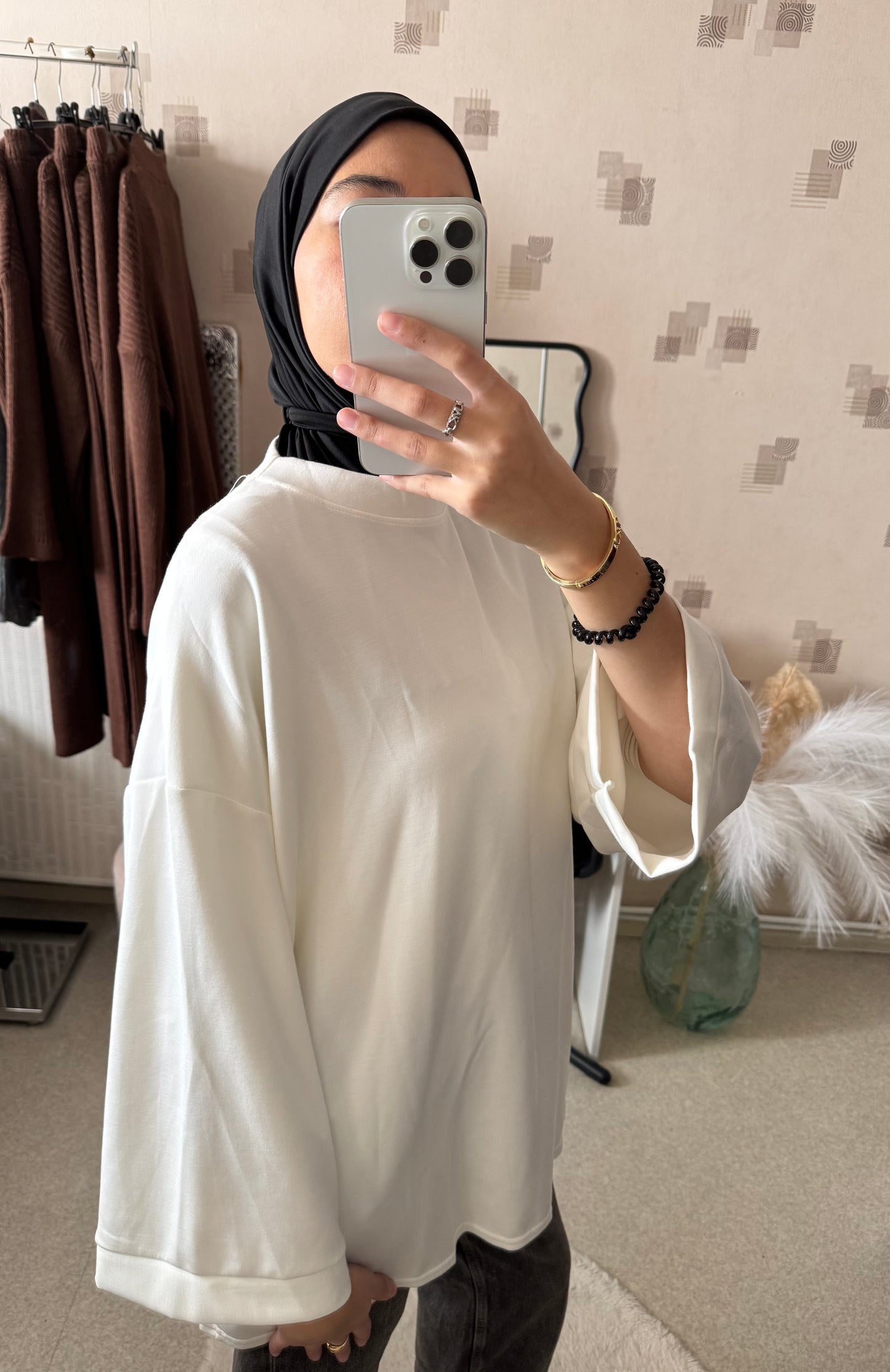 T-shirt oversize blanc