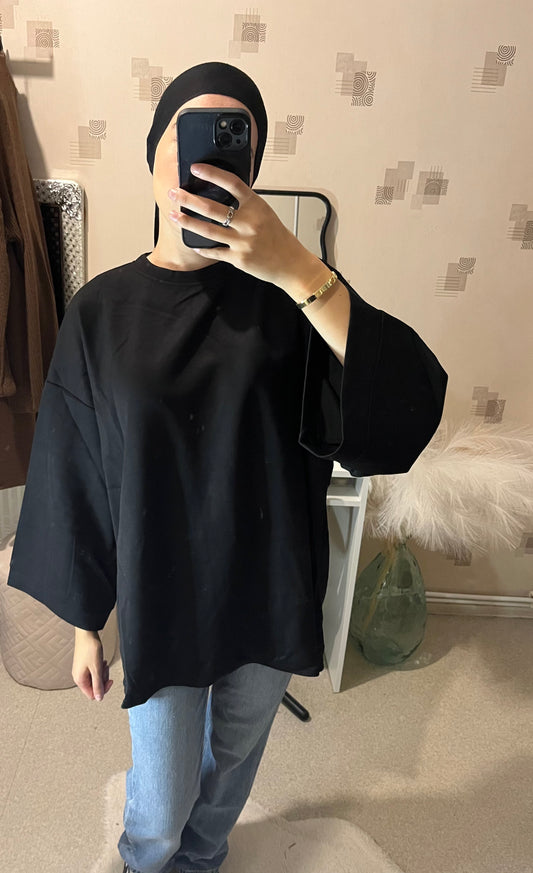 T-shirt oversize noir