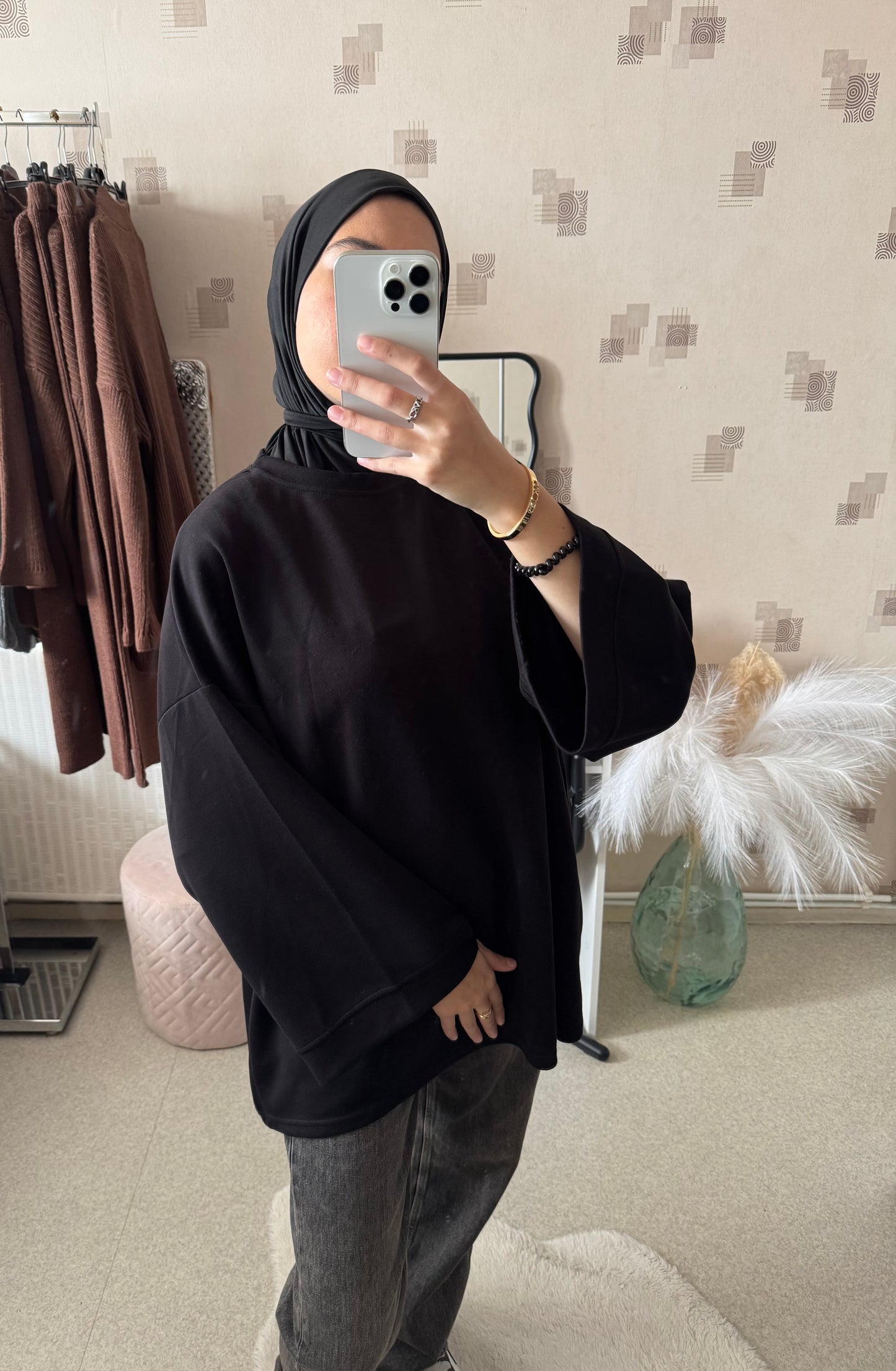 T-shirt oversize noir